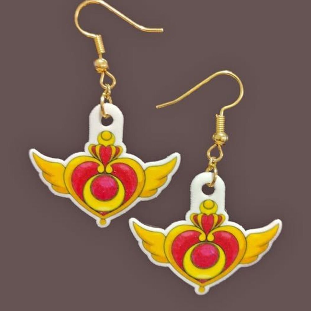 Sailor Moon Earrings-Clip-ons-Silver